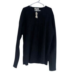 Vtg 2003 Y2K Old Navy Mens V Neck Sweater Sz XL Black NWT NOS Classic